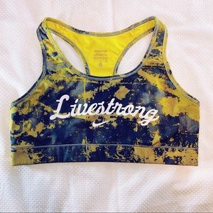 Nike Pro Yellow Tie Dye Sports Bra